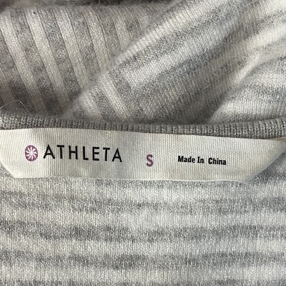 Athleta Small A-Line Tank Sweater Dress Chills and Valleys Striped Sleeveless - Picture 5 of 7
